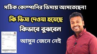 সঠিক কোম্পানির ভিসায় আসতেছেন কিনা এবং কি ভিসা দেওয়া হয়েছে কিভাবে বুঝবেন | How To Check Dubai Visa