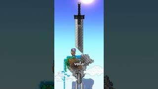 Quick "Buster Sword" Building Tips in Terraria ️ #terraria