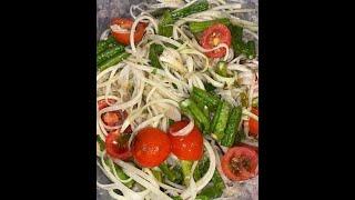 How to make Papaya Salad (Tamakhoong) Laos style | recipe & tutorial video