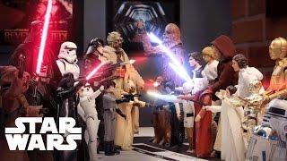 Star Wars 40th Anniversary - OG Figures Join Forces w/ Modern in the Ultimate Light vs. Dark Battle