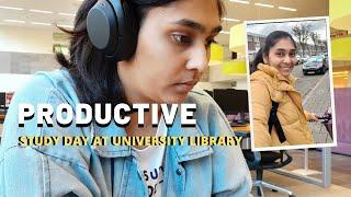 Study Vlog - productive day in my life | university library