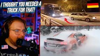 American Reacts to Audi QUATTRO in Snow - Towing, Off-roading, Recoveries