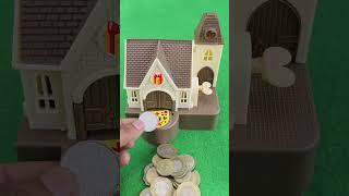 “SHOCKING COIN GRAB!  Watch This Mini Bank House MOVE!”(ep-1167)#shortsfeed #youtubeshorts #puppy