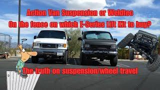 The truth on articulation/suspension travel no hype | Econoline E-Series suspension lift kit options