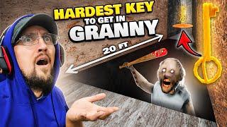 Granny's HARDEST KEY to Get!  Near IMPOSSIBLE!  (+ FGTeeV Granny Water Skit)