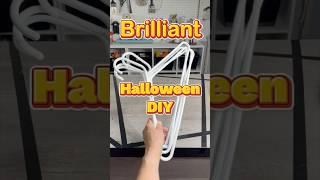 Brilliant Halloween DIY using some hangers #diy #halloweendecor  #halloween #shortsvideo #shorts