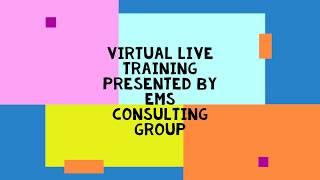 Interactive Virtual Lean Training Presented by EMS Consulting Group