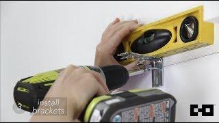 Chicology Home | Cordless Vertical Blinds Tutorial - Install Brackets (Step 3/6)