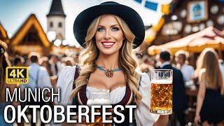 Oktoberfest 2024 Munich, Germany - Walking Tour 4K