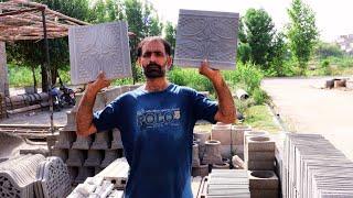 DIY Cement Making a Amazing Beautiful Tile |