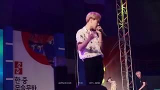 [FANCAM] 160810 Korea-China Martial Arts Exchange Festival Kpop Concert (JIMIN FOCUS) 7