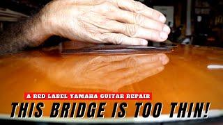 580 RSW A Red Label Yamaha Guitar Repair - Part 1 Bridge Replacement