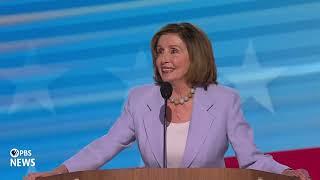 WATCH: Rep. Nancy Pelosi speaks at 2024 Democratic National Convention | 2024 DNC Night 3