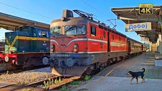 4K CABVIEW Doboj - Banja Luka and Locomotive depot (Total greenery scenic nature all around tracks)