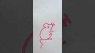Draw a rat  #shorts #art #artist #drawing #painting #creative #tutorial #draw #sketch #asmr