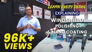 Windshield (Glass) Polishing & Nano Coating on 18 years Toyota Corolla | Anckur Sama