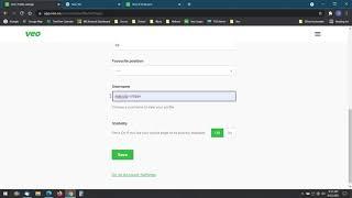 Setup Your Veo Account and Profile