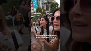 Israeli tourists harass Japanese pro-Palestine protester in Tokyo