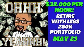 $32,000 Per Hour Selling Options! | Retire With Less Series May 2023 | Retirement Income