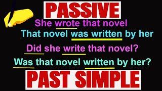 Passive Voice - Past Simple - Rules - SOWJANYA'S ENGLISH CLASS