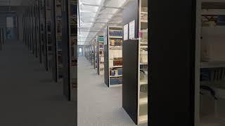 Empty shelves to full shelves! One year ago today in the Hub #library #books #throwback #transition