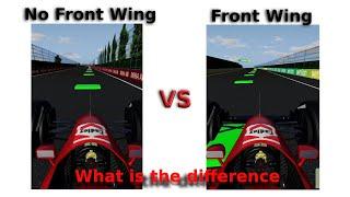 No Front Wing vs Front Wing - Formula Apex Racing