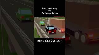 Left Lane Hog vs Reckless Driver