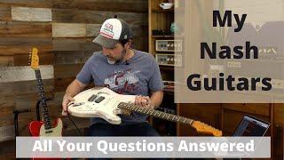 My Pink Nash Stratocaster And Red Nash Telecaster Guitars - Your Questions Answered - Sound Examples