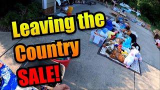 THEY ARE LEAVING THE COUNTRY & SELLING EVERYTHING AT THIS YARD SALE!