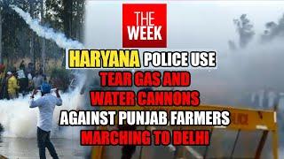 Farmers protest - Haryana Police use water cannons against protesters