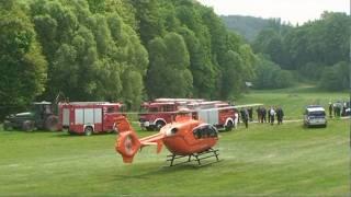 Waldarbeiter schwer verletzt: Rettungshubschrauber.mpg