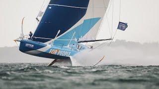 IMOCA boats foiling at 40 knots I 2023 Guyader Bermudes 1000 Race