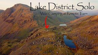 Lake District Solo Wild Camping at Remote Tarn