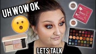 LETS TALK.. |  GET READY WITH ME USING NEW PRODUCTS | LAURA LEE X COLOURPOP, MORPHE 39A ETC..