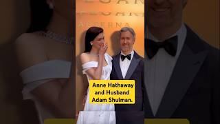 Anne Hathaway and Husband Adam Shulman #celebrities #celebrityscoop #shortsviral #celebrity