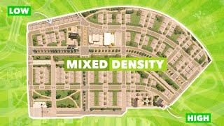 Building a Mixed-Density Residential Area in Cities: Skylines