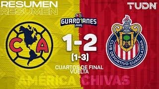 Resumen y goles | América 1(1)-(3)2 Chivas | Cuartos Vuelta - Guard1anes 2020 Liga MX | TUDN