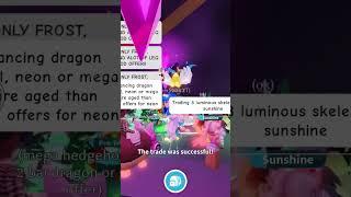 Mega Neon Bat Dragon Dream Pet Reaction Adopt Me #adoptme #roblox #shorts