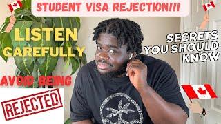 How to avoid Canada student visa refusal || Study permit refusal || International student