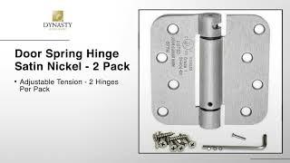 Dynasty Hardware Satin Nickel Spring Hinges