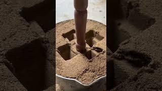 Cast cross mini stool! #handmade #casting #production process