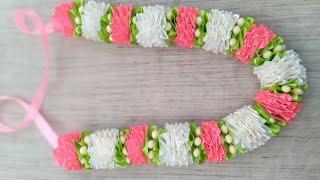 Beautiful Handcraft||God Garland Making||Satin Ribbon Craft||SUJATA DAS