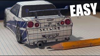 How to Make a Paper Nissan Skyline R34 | Fast & Furious