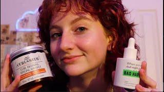 ASMR|| pampering you for sleep. skin care, personal attention, hair care