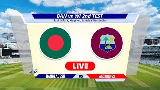 Ban vs Wi Live - 2nd Test | Bangladesh vs West Indies Live Cricket Match Today Score & Commentary