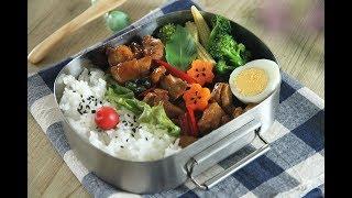 20分鐘快手便當日記：一烤出雙菜：蒜味青蔬+三杯雞便當