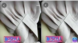 DIY!!! How to cut and stitch overlap pleated sleeve || Dizha fashion