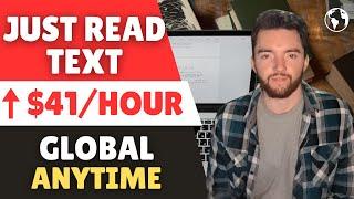 Make ⬆️$41/Hour Online at Home Reading Lines of Text