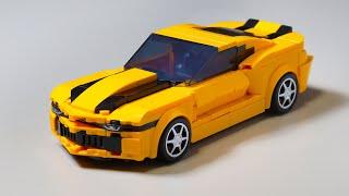 LEGO Transformers Bumblebee Camaro in the Speed Champions style MOC