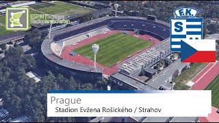 Stadion Evžena Rošického / Strahov | FC Slavoj Vyšehrad | Steady 360° Rotation | Google Earth